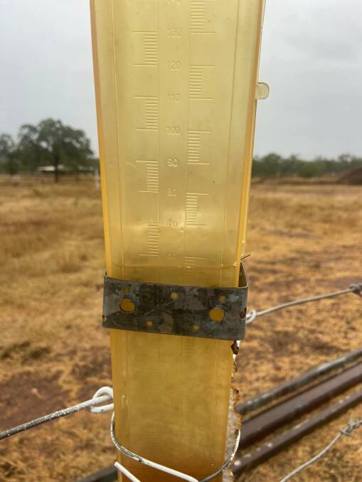 Kylie Stretton of Red Hill Station shared 55mm captured in their rain gauge on April 22. Photo credit: Life on Red Hill.

