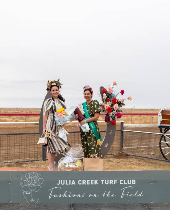 Classic ladies winners; runner up Tenneil Cody of Julia Creek with winner Sarah Bohan of Mount Isa. Photo: Zoe Thomas.