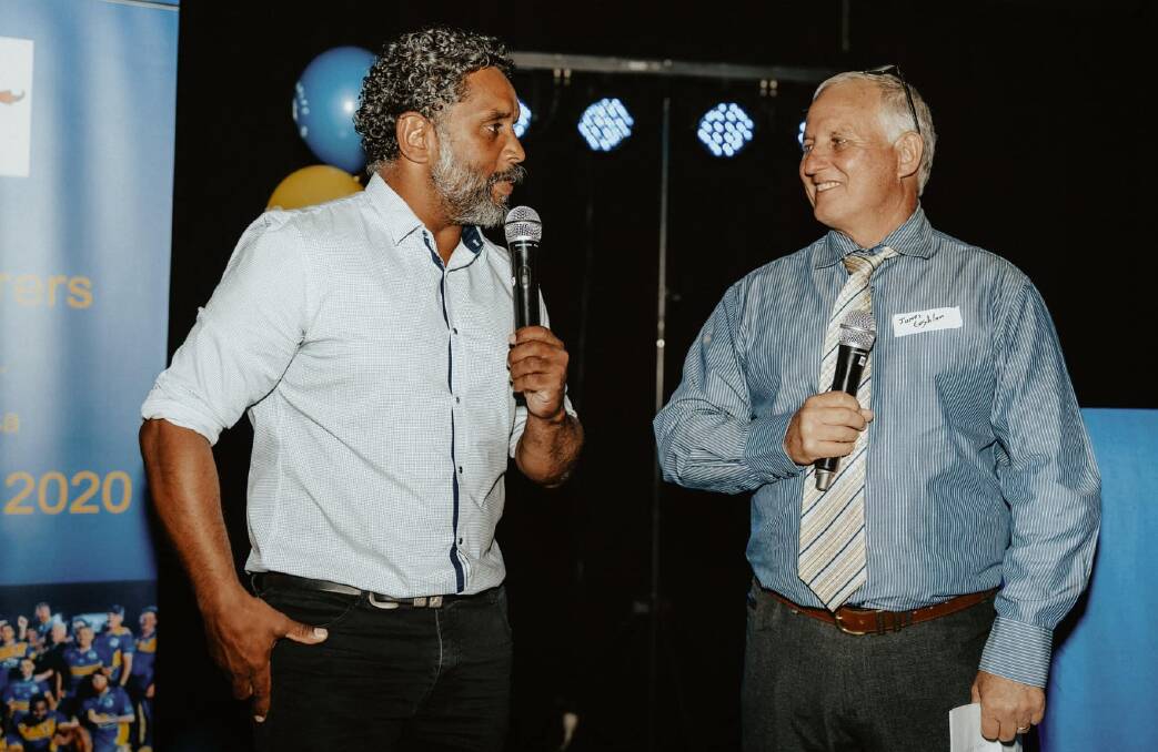Former NRL player and 2001 Dally M Medallist Preston Campbell delivered a speech about mental health and his experiences growing up in a small rural town in New South Wales. Picture Joanna Giemza-Meehan.