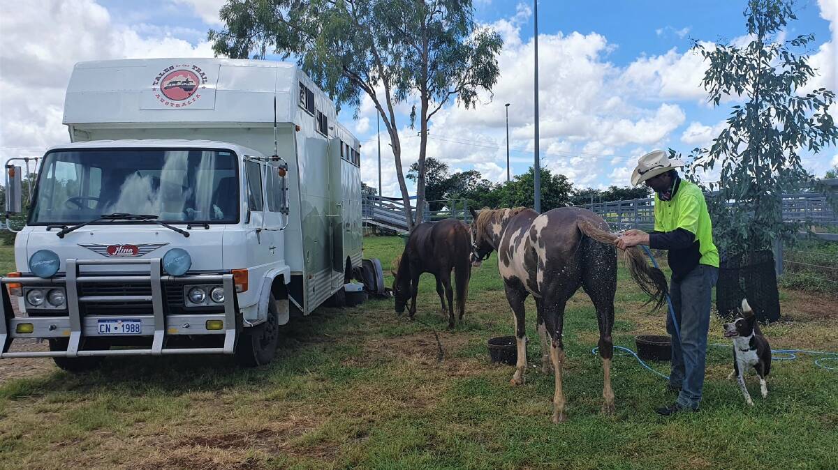 Erwin's struggles with depression and anxiety prompted to couple the sell their farm, pack up their belongings and hit the road with their horses. Picture supplied.