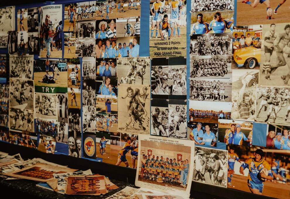 The club organised a wall full of old photographic memories. Picture Joanna Giemza-Meehan.