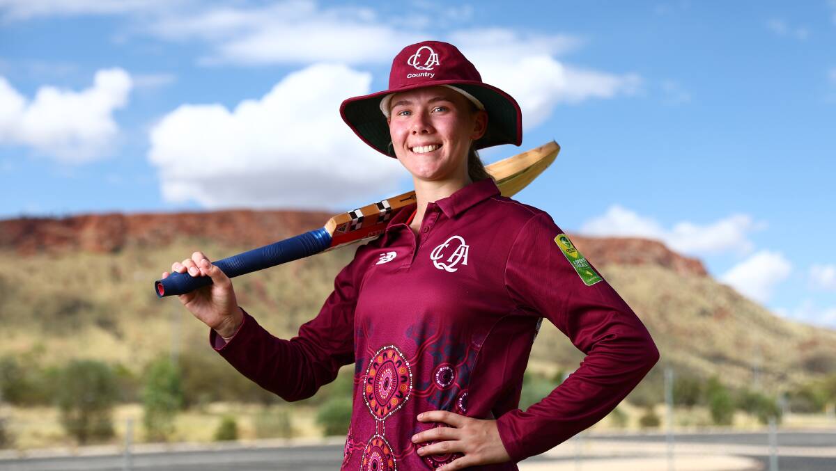 Grace Abdy made her first appearance at the National Indigenous Cricket Championships. Picture supplied.
