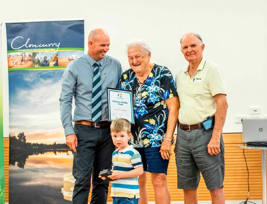 Jan Schneekloth was named the 2023 Cloncurry Citizen of the Year in January. Picture supplied.