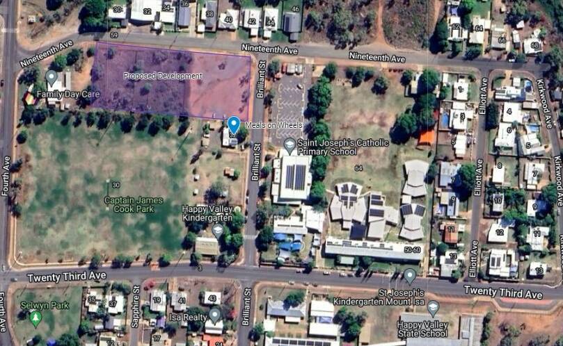 Mount Isa Mayor Danielle Slade has launched a petition against a housing development proposed by the state government in Parkside. Picture Google Maps.