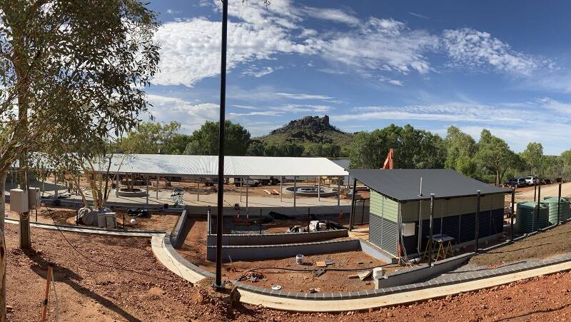 Work on Cloncurry's Chinaman Creek Recreational area have continued to progress. Picture Cloncurry Shire Council Facebook. 
