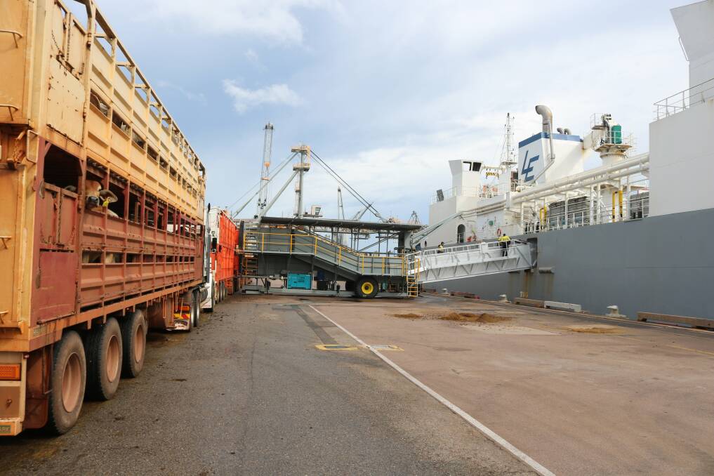 The ramp will streamline the loading of live export cattle.