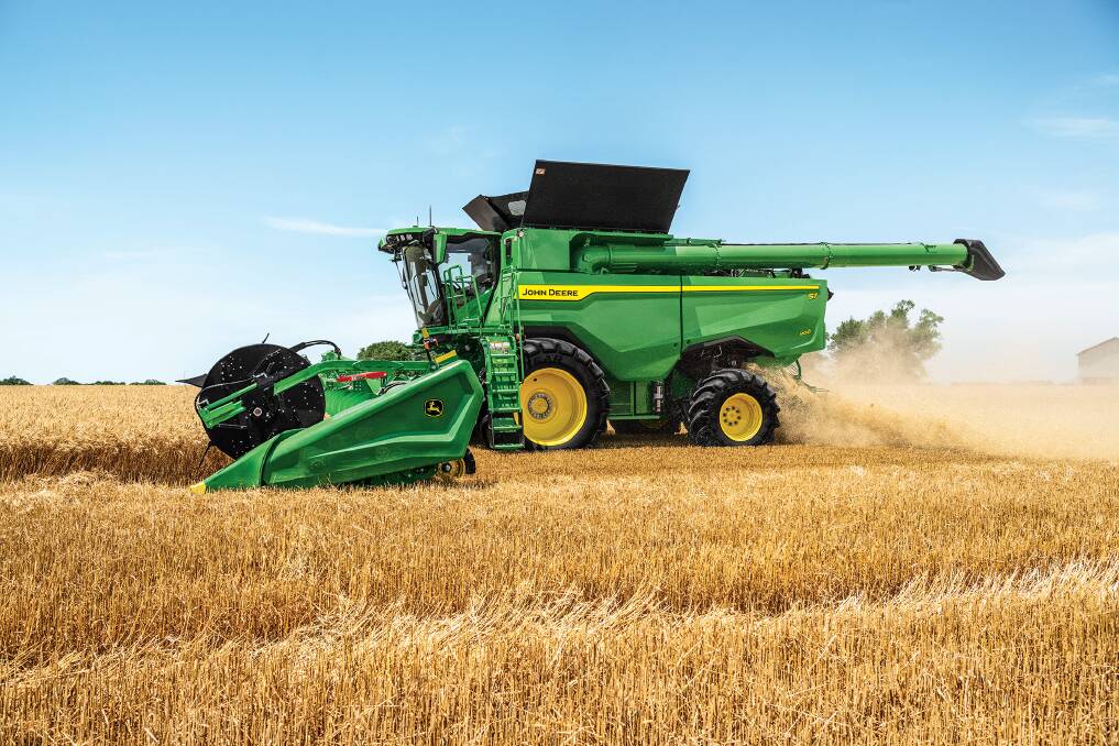 The new John Deere S7 series combine harvester will introduce new technologies to drive best-in-class efficiency and productivity. Picture supplied