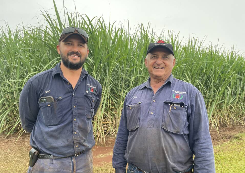 Childers farmer John Russo and his son, Matthew. Picture: Judith Maizey