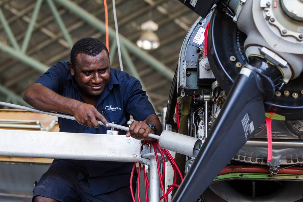 Maintenance, repair and overhaul sector, which Advance Cairns wants the state government to boost to secure job, training and support for rural and remote communities in the far north. Photo: Cairns Aviation Skills Centre