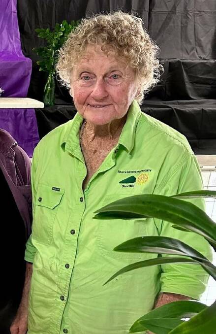 Long-serving horticulture steward and volunteer of the Tully & District Show Nancy Marsilio was honoured at the Queensland Ag Shows Awards with a special Highly Commended award. Picture: Supplied