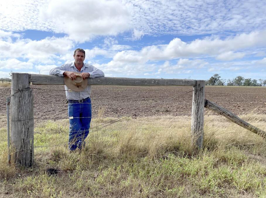 Standing in front of his leased farm where FAW devastated the 20ha oats crop he planned to use as winter feed, grazier Dean Messingham said the only option was to remain optimistic a solution to erradicate the pest would soon be found. Picture: Alison Paterson