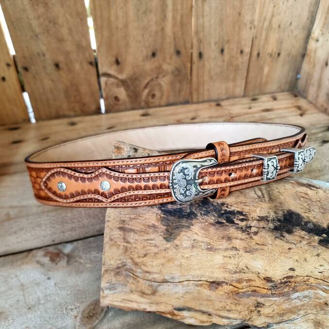 A beautiful, hand-crafted belt. Picture: Kylie Chapman