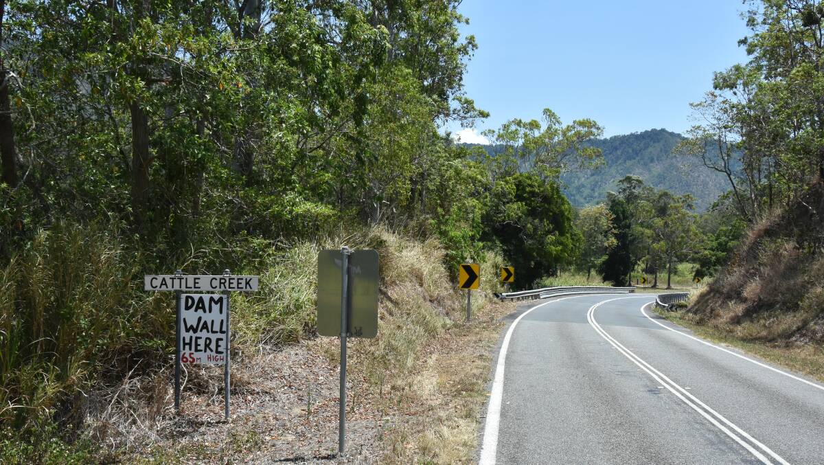 A dam wall is expected to be erected along the road into Eungella. Picture: Steph Allen