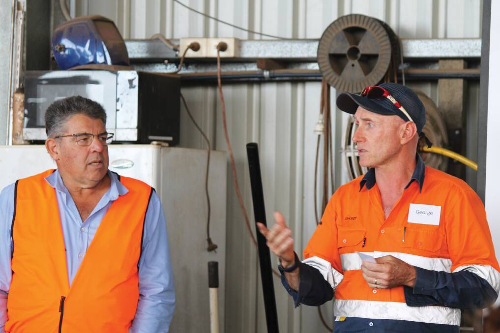 Kevin Borg with 2023 trainee George Sweeney. Picture: CANEGROWERS Mackay