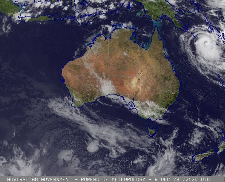 Tropical Cyclone Jasper is expected to strengthen into a category five system by Thursday night as it tracks towards North Queensland. Picture: BoM