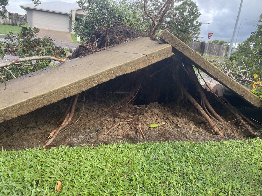 Cyclone damage in Bohle Plains in Townsville. Picture: Matt Sherrington