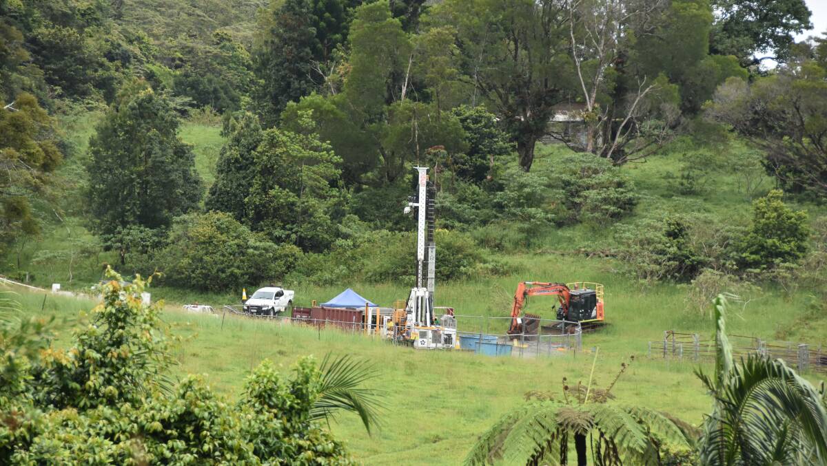 Drill rigs pop up around Eungella periodically, with residents told the contractors are working for Main Roads, despite residents never seeing any upgrades in the past. Picture: Steph Allen