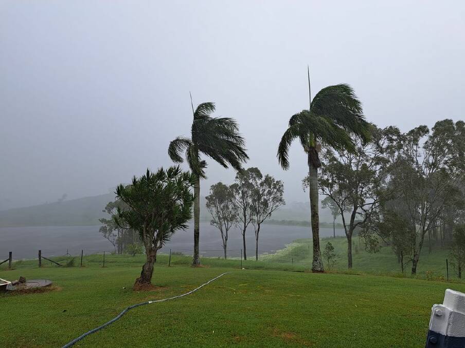 This photo was taken at 1pm on January 25 at Hay Point in Mackay. Kaye Cole recorded 22mm. Picture: Kaye Cole