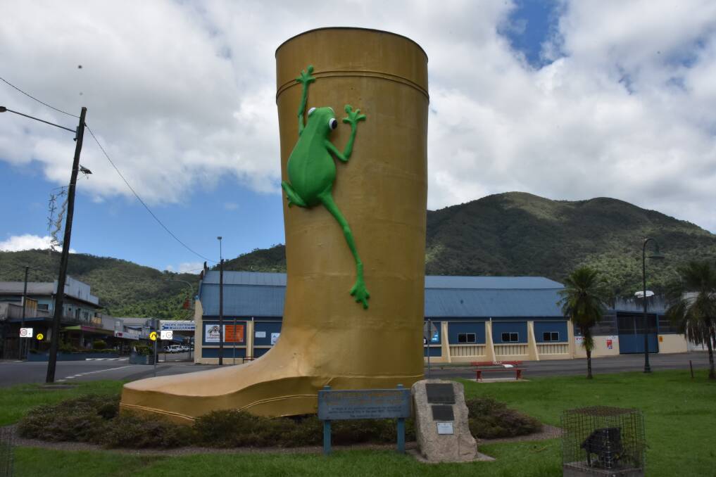 The Golden Gumboot at Tully - a town that has been impacted by floods throughout its history. Picture: Steph Allen