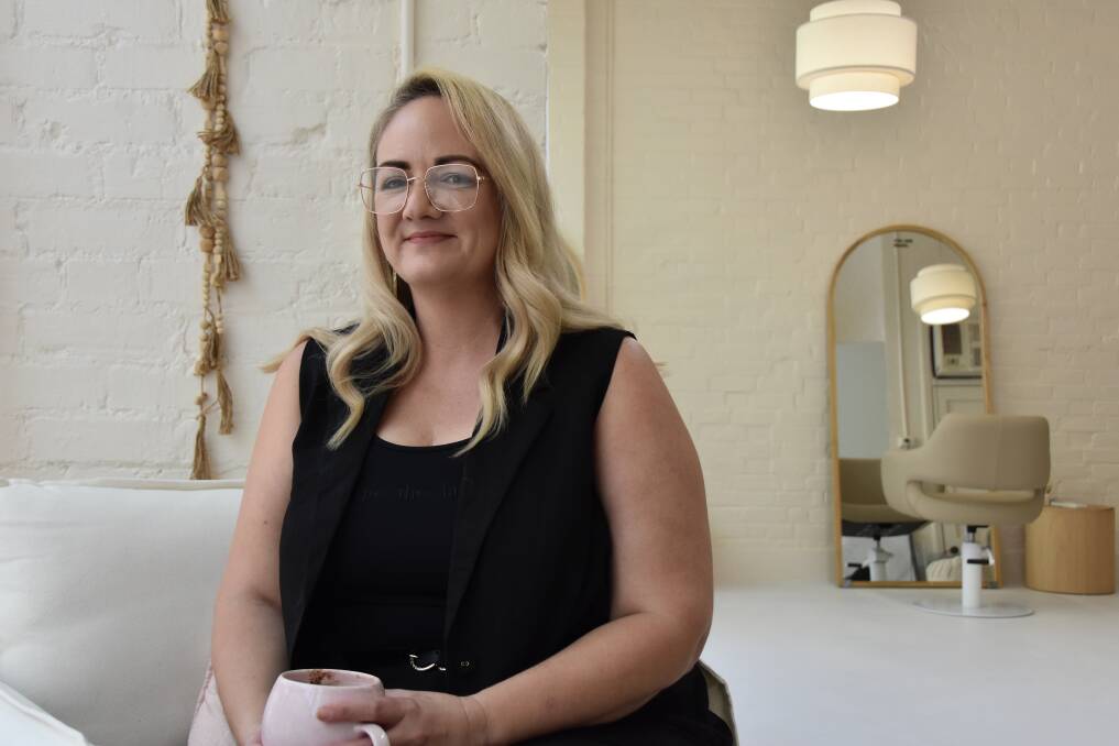 Alice Burke opened the door to her new hair salon in Charters Towers last month. Picture: Steph Allen