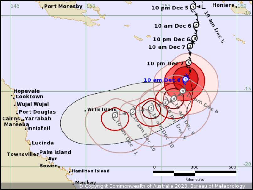 Cyclone Jasper is expected to impact the North Queensland coast next week. Picture: BoM