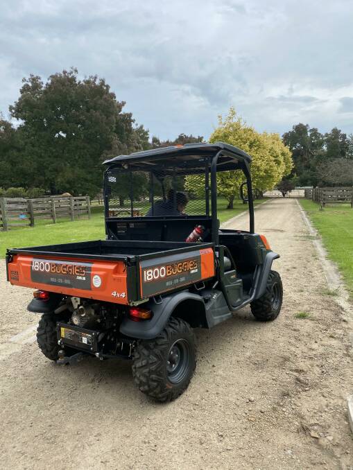 ON THE MOVE: 1800Buggies have seen strong demand for Kubota RTV hires across of range of industries, including agriculture, mining and construction.