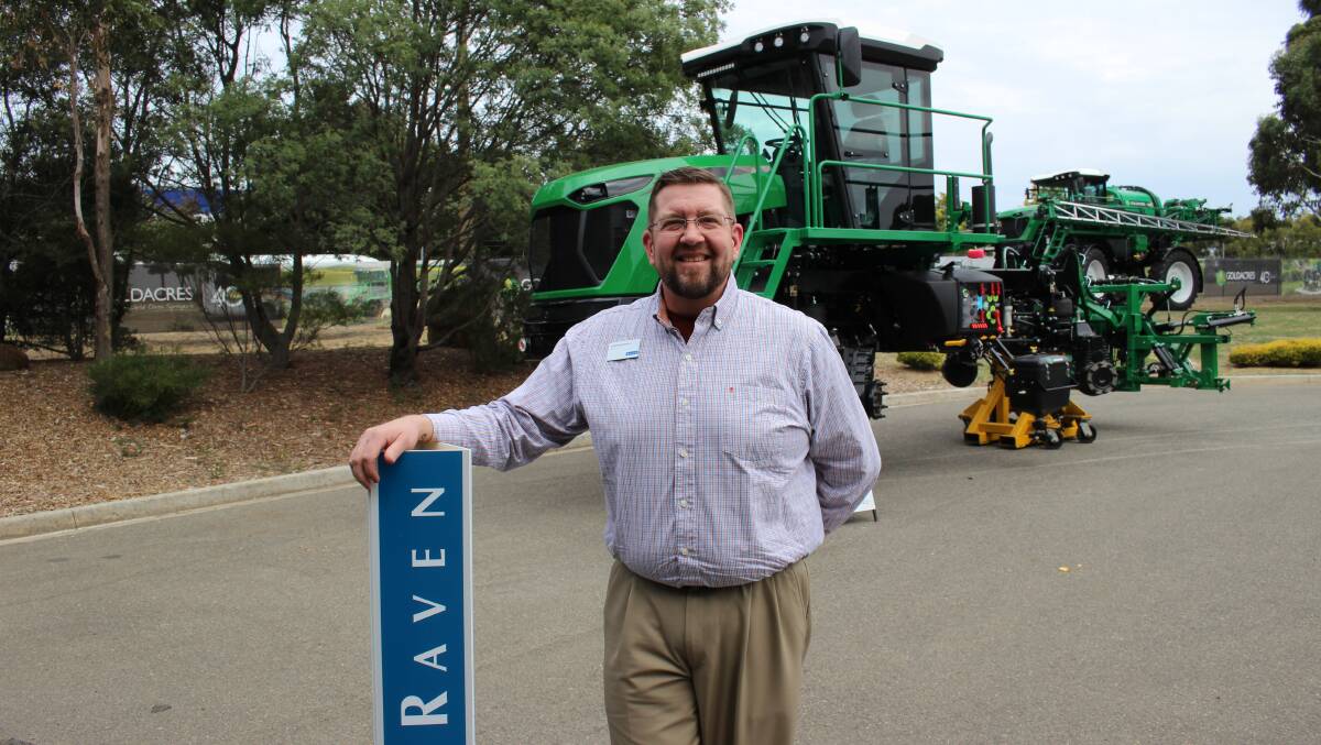 Raven, sales manager, Jason Wirenga was on-site at the Goldacres Expo.