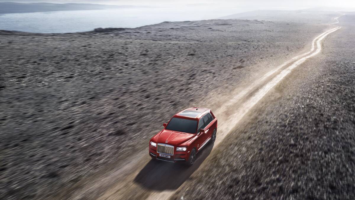 OUTBACK CLASS: The Rolls-Royce Cullinan SUV is designed for off-road.