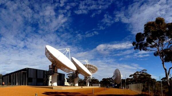 DISH IT OUT: NBN satellite dishes at Kalgoorlie, WA.