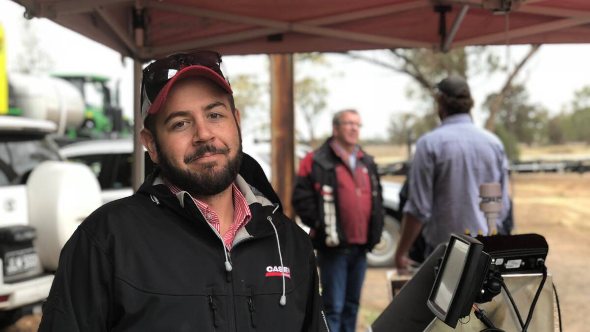 Case IH, Australia New Zealand, product manager Andrew Kissel was on hand to explain pulse width modulation technology at the SOS spray drift management expo, held at the Trangie Agriculture Research Centre this week. 