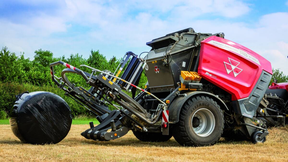ITS A WRAP: The Massey Ferguson RB 4160V Protec balers combine the benefits of the MF balers with the addition of an integrated, specially-designed wrapper.