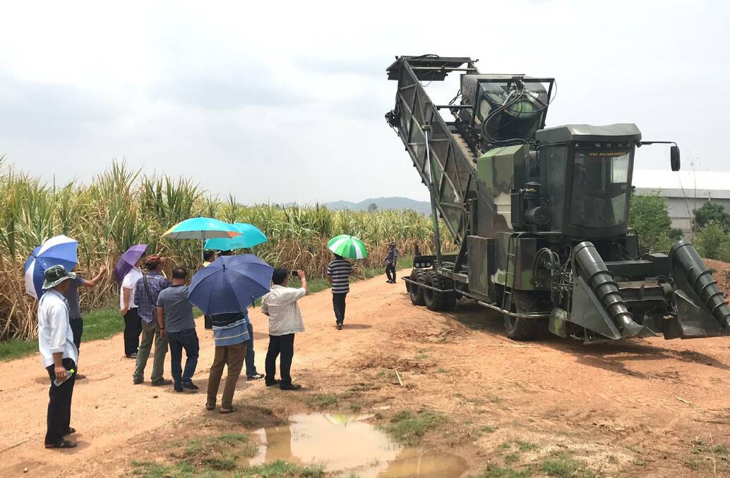 STEALTH EDITION: The SM200 Superspeed by Samart Kaset Yon is billed as the latest development in cane harvesting by the Thai company. 