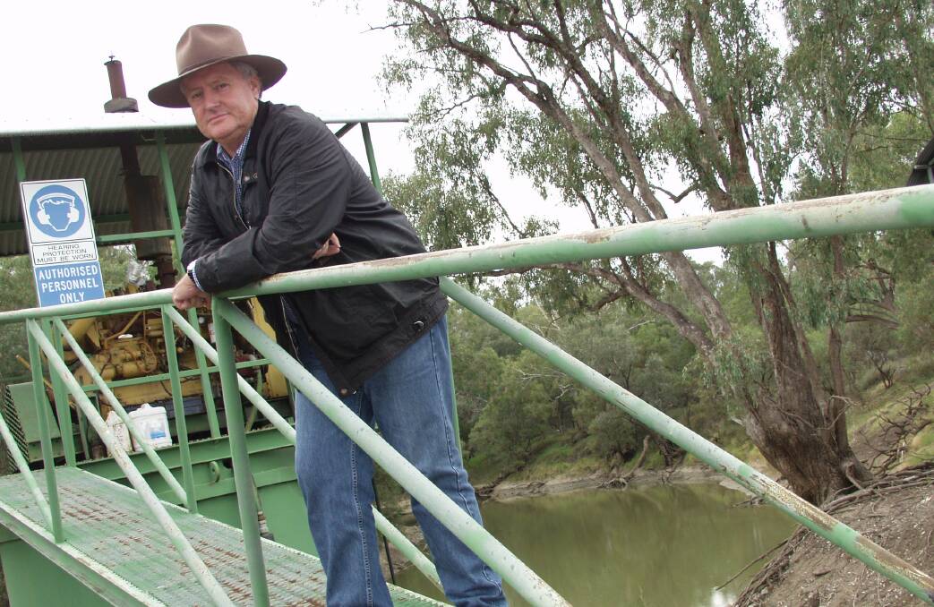 Pumped: National Farmers Federation president and irrigator, Peter Corish, successfully led the fight for the National Water Initiative to be agreed to by all state governments, setting the foundations for a national water management strategy.