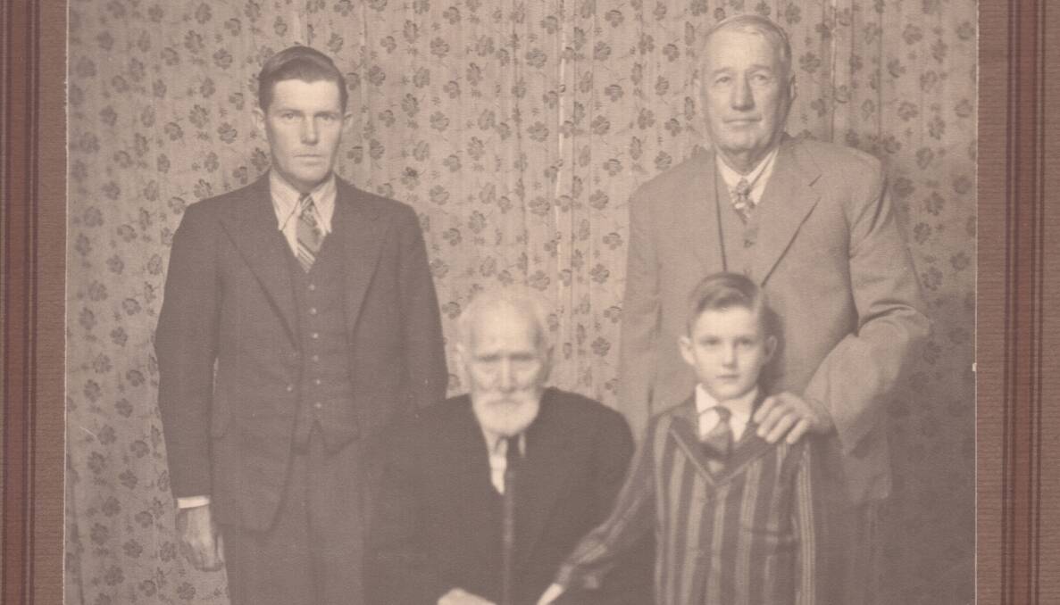 Second generation James Lott Gordon (1903-1988), James Gordon (1846-1941) who came to Bowen with his parents, James and Agnes, third generation William Gordon and first generation James Gordon (1877-1958). 