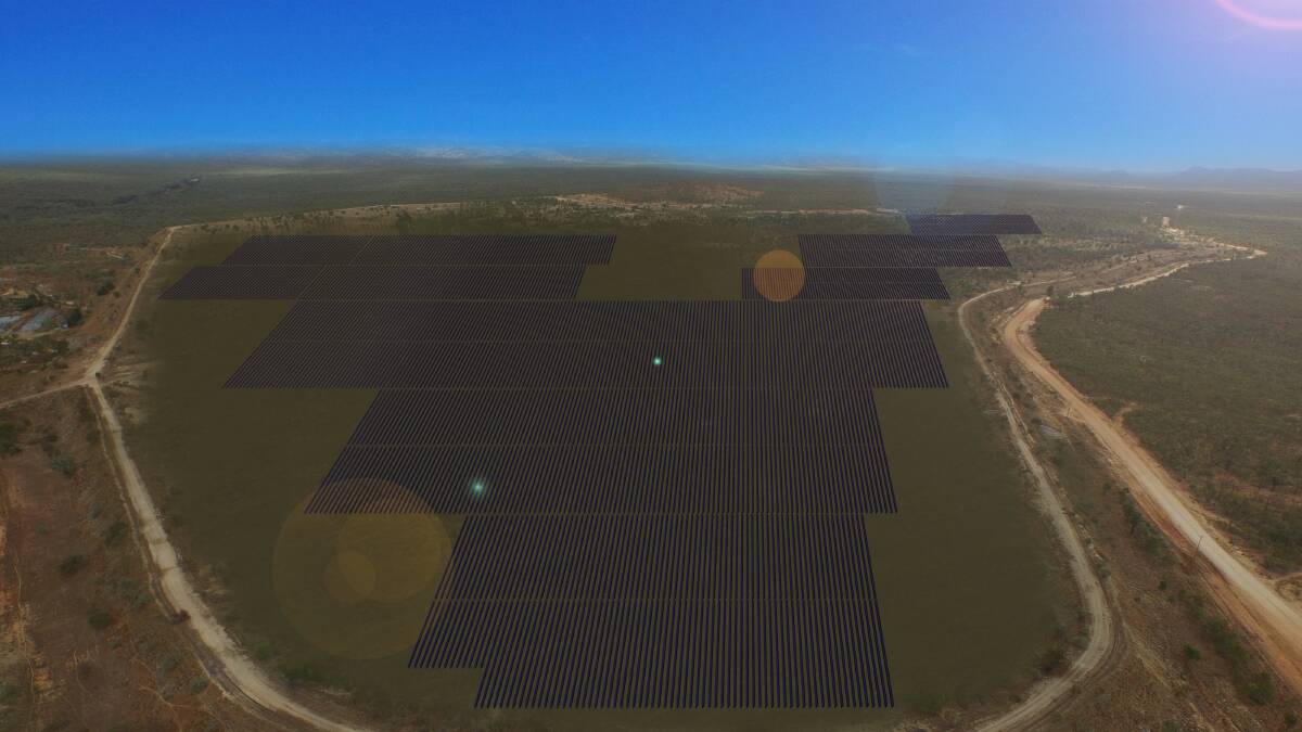 An image of the proposed Kidston Solar Farm.
