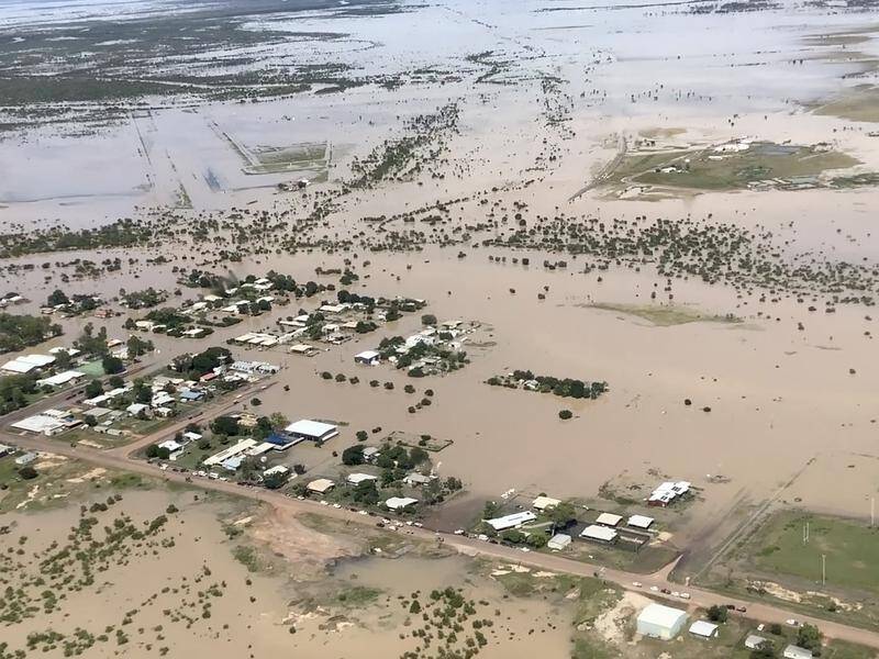 The Burketown floods in 2022-2023. Picture supplied