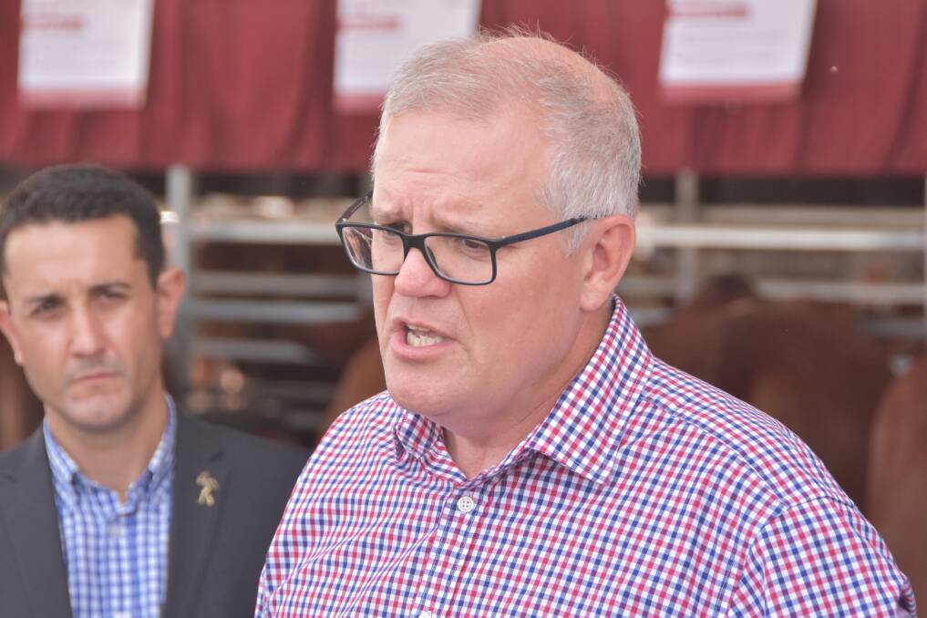 BOOSTER SHOT: Prime Minister Scott Morrison announced the biosecurity boost at Beef Week. Photo: Ben Harden