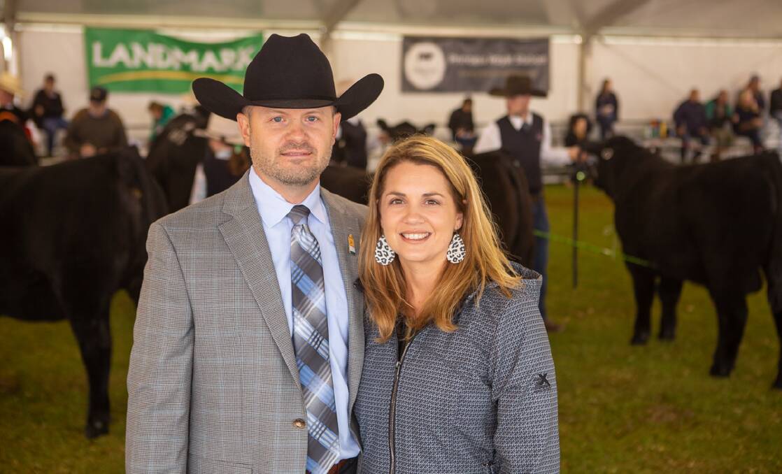 INSIDE INFO: Experienced US cattle judge and beef nutrition and management expert Dr Daniel Shike and wife Jennifer at the Royal Adelaide Show on the weekend.