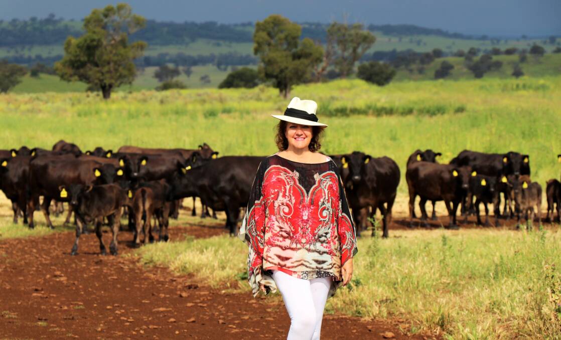 FRANKLY SPEAKING: Hancock Agriculture's Gina Rinehart with Wagyu cattle.