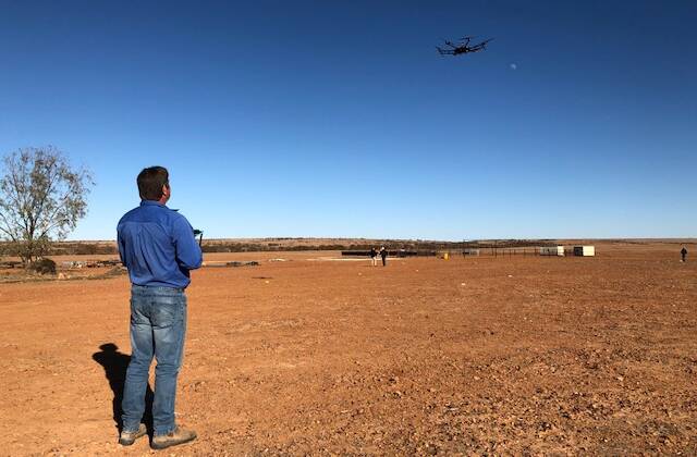 Drones in use on Hancock Agriculture cattle stations.