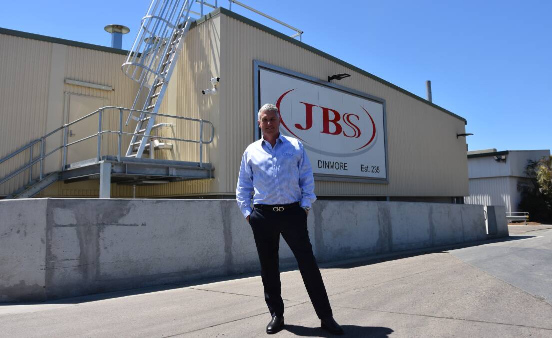 JBS Australia chief executive officer Brent Eastwood at the Dinmore facility in Queensland, the southern hemisphere's largest beef processing plant. Picture Shan Goodwin.