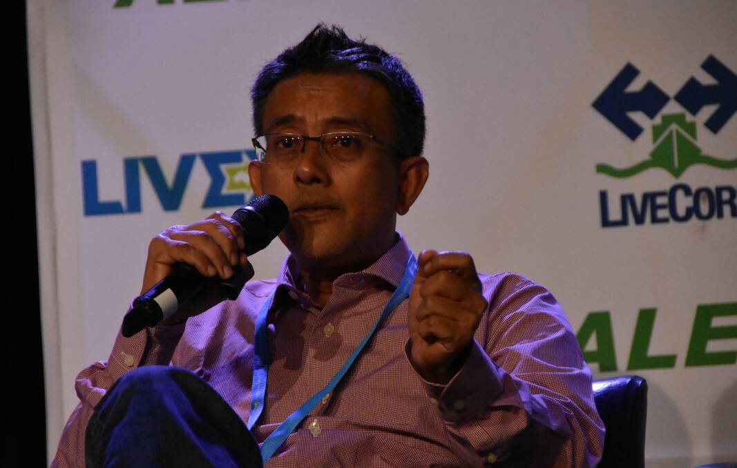 Malaysian beef importer Yusof Dayan Iskandar Carey speaking at LIVEXchange.