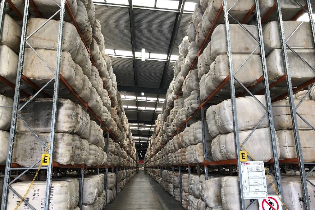 Around 85 per cent of Australian wool is sold to China.