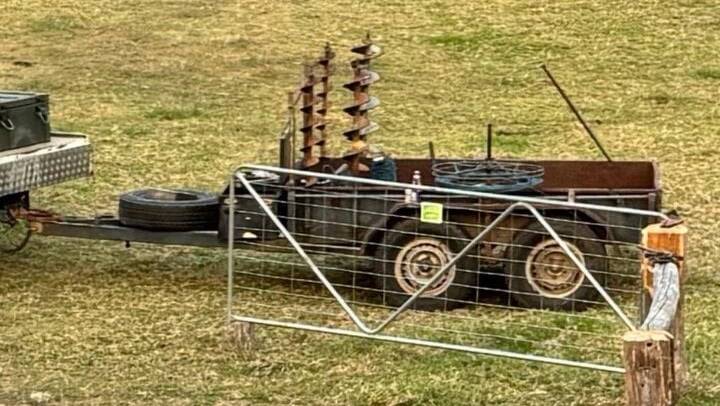 This trailer was stolen in West Gippsland late last month. Pictures from Victoria Police.
