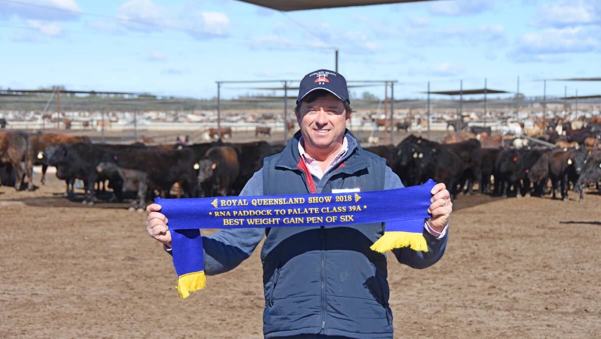 Representing Kuro Kin Wagyu was Peter Bishop, Scone, NSW who won the best average daily weight gain pen of six Wagyu during the Royal Queensland Show's 'Paddock to Palate' Wagyu Challenge.