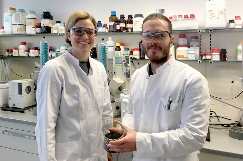 Corinna Dawid and Christoph Hald of the Technical University of Munich are part of a team that has isolated the bitter compound in canola meal.