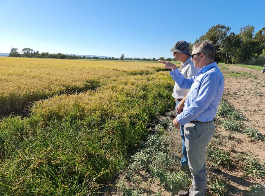 David Hawkey from AgriSci, left and David Troldahl, NSW DPI, believe a new tool to improve grower engagement will help minimise spray drift through having better trained spray operators.