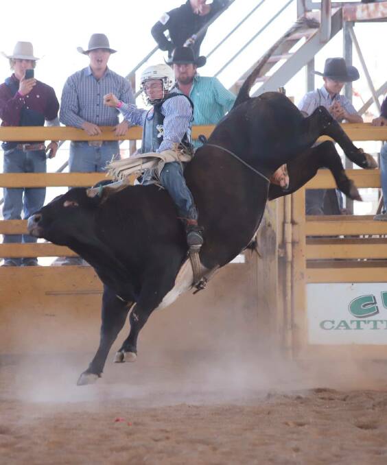 During the Dust 'N' Gold, Open class riders will be competing to get early points up on the ABCRA leaderboard in advance of the end of year finals, in bullride, saddlebronc, bareback, barrels, steer wrestling and roping events. Photo courtesy of Di Anderson Photography.