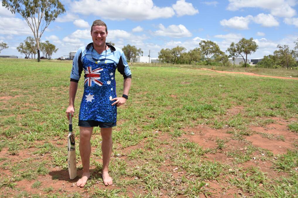 Dave Belstead, of Townsville, got into the Aussie Day spirit at the 2018 Goldfield Ashes carnival in Charters Towers.