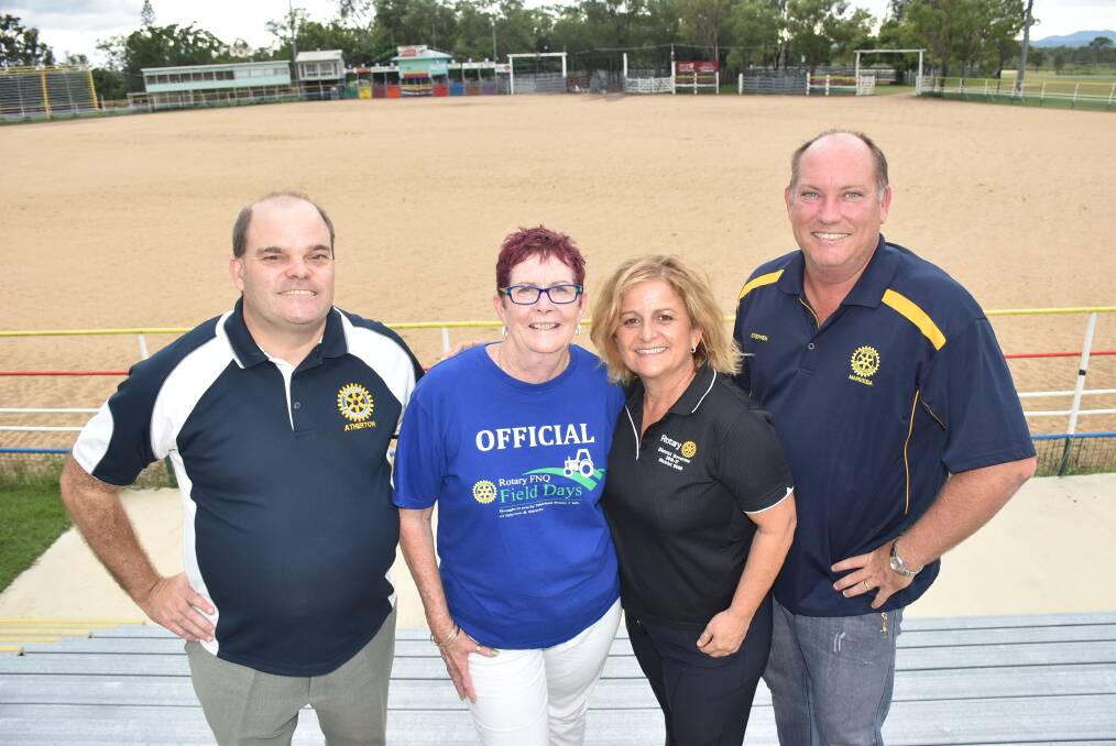 Countdown: Andrew McCosh, Pauline Spackman, Ida Portella and Stephen Gear are excited for Mareeba's Rotary FNQ Field Days on May 24-26.